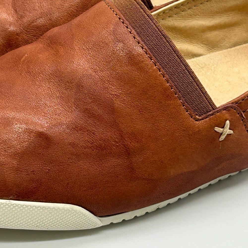 Frye Melanie Slip-On Flats Brown Size 11M Soft Leather Casual Shoes New With Box - Picture 10 of 11